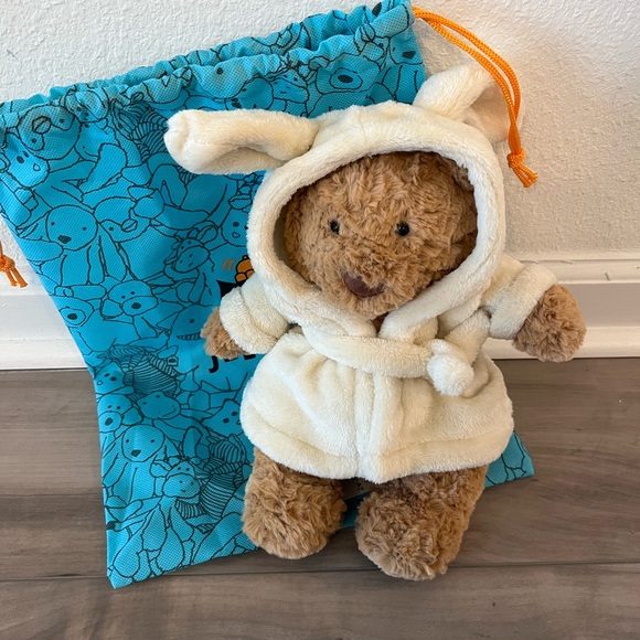 Jellycat Bartholomew Bear Bathrobe HTF WithDustBag 100%Authentic